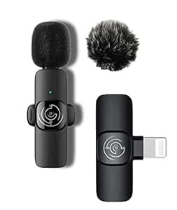 Poegun Professional Wireless Lavalier Lapel Microphone for iPhone, iPad ...