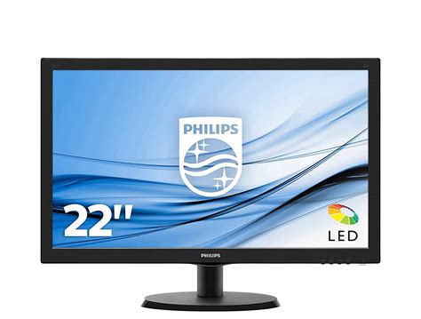 Philips 223V5LHSB2/94 Smart Control Lite LCD Monitor LED Backlights 21 ...
