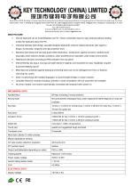 K-TEK-B380TP-FN-DT-DWP-2.4G data sheet - Key Technology China Limited ...