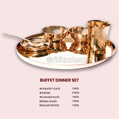 Buy Online Buffet Kansa Dinner Set at Best Price - Ritikart