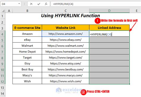 Image result for How to Add Hyperlink in Excel Multiple Cells