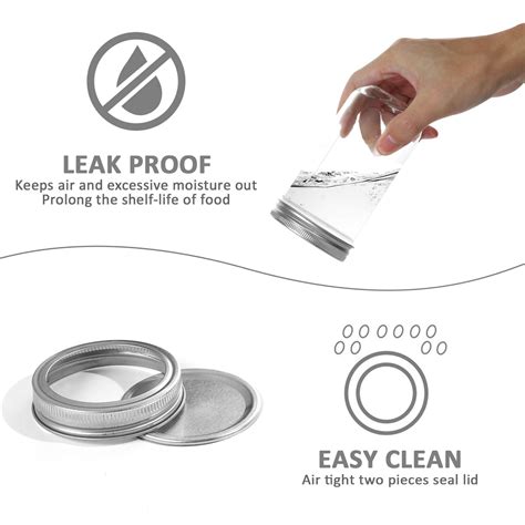 Mason Jars 8 OZ, VERONES 8 OZ Canning Jars Jelly Jars With Regular Lids ...