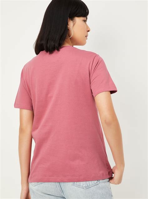 Buy Women Metallic Printed T-shirt Online at just Rs. 299.0 ...