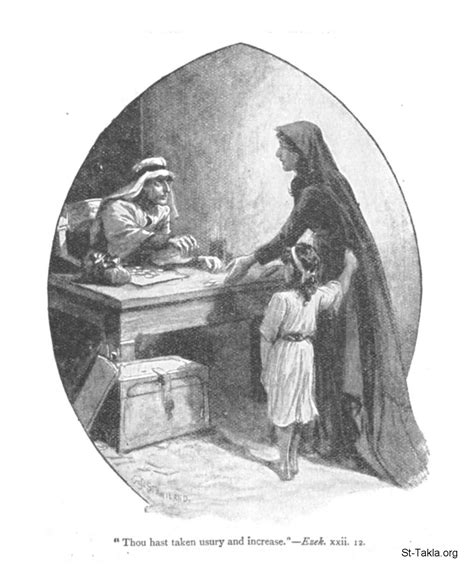 Image: ezek 22 12 thou hast taken usury and increase