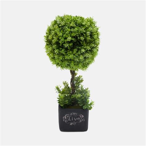 Buy Gardenia Green Beans Shrub Artificial Potted Plant from Home Centre ...