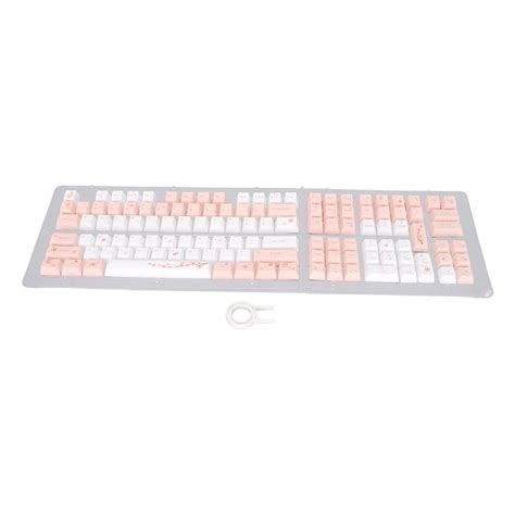 Cherry Blossoms Keyboard Keycaps, 123 Keys PBT Keycaps, Thermal ...