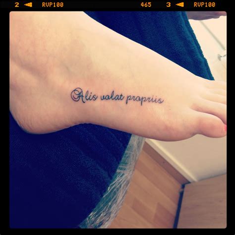 My second tattoo: alis volat propriis!