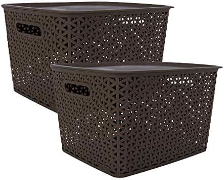 Dhananjay Multipurpose Solitaire Storage Basket with Lid|Strong Plastic ...