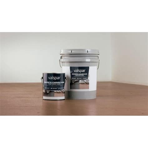 Valspar 1-part Base 4 Epoxy Concrete and Garage Floor Paint ( 1-gallon ...