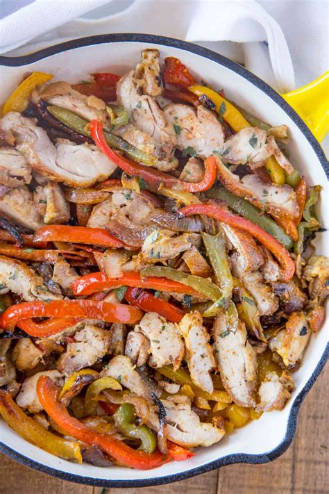20 Minute Chicken Fajitas (One Skillet!) - Dinner, then Dessert