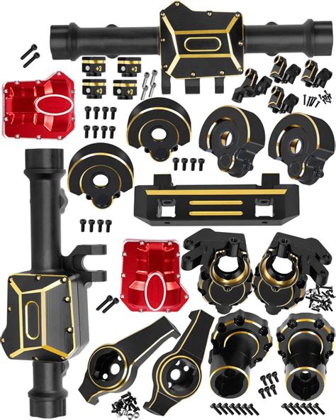 Amazon.com: RC Upgrades Part for 1/10 TRX4,Brass Front & Rear Portal Axles,Diff Covers,Inner ...