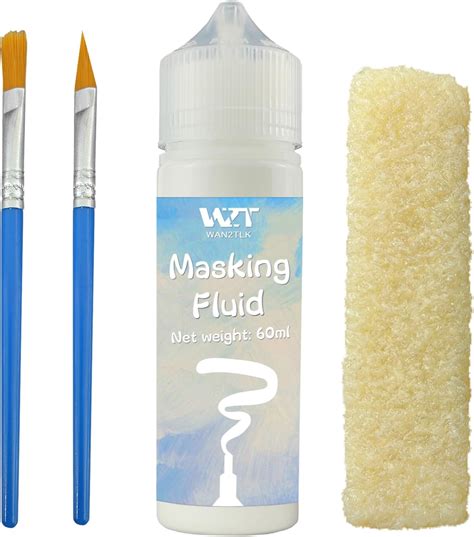 Amazon.com: WAN2TLK Masking Fluid for Watercolor Painting - 60ml White ...