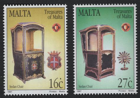 SCG5937 - Malta 1997 – Treasures of Malta: Sedan Chair Series – Stamp ...