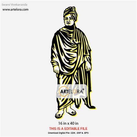 2D Modern Art Swami Vivekananda – ArtElora