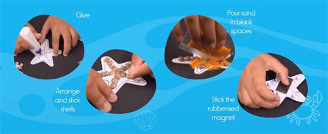 Buy TOYKRAFTT DIY Seashell Fridge Magnet Making Kit for Kids | Creative ...