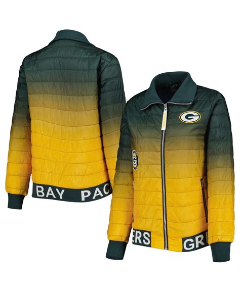 The Wild Collective Women's Green, Gold Green Bay Packers Color Block ...