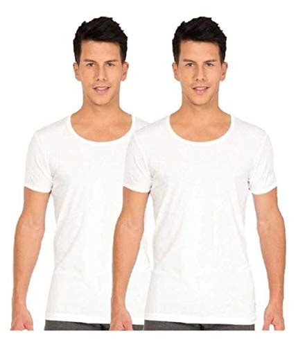 Lux Venus Men's Solid Vest (Color & Print May Vary) (Pack of 2) (Venus ...