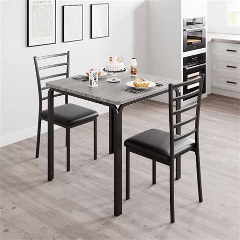 Dining Table for 2, Small Square kitchen Dining Tables Set,Space Saving ...