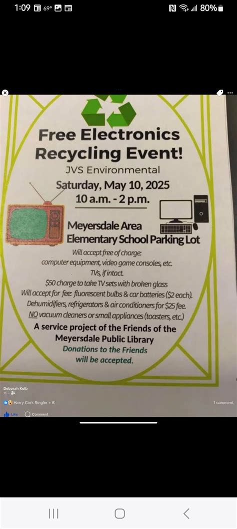 Electronics Recycling , Meyersdale Area Elementary School, 10 May 2025 ...