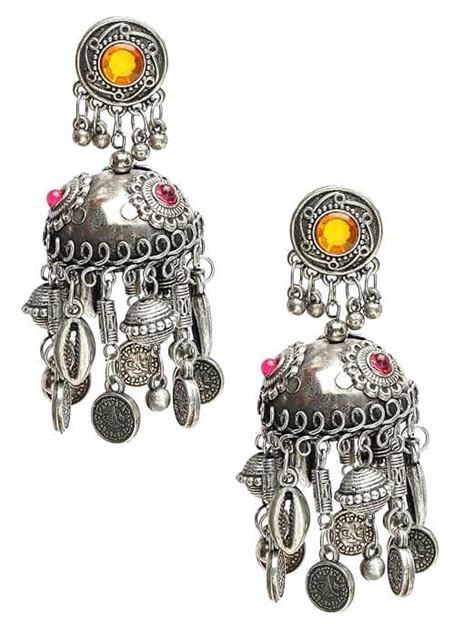 Best oxidised jhumka earrings for ethnic & festive glam looks