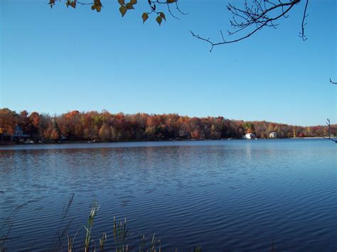 Big Bass Lake In The Pocono Mountains