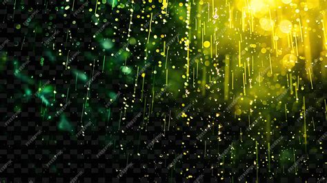 Premium PSD | Exotic glowing tropical rain with vibrant colors and ...