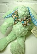 Image result for Stuffed Easter Bunny Purple Bow Tie