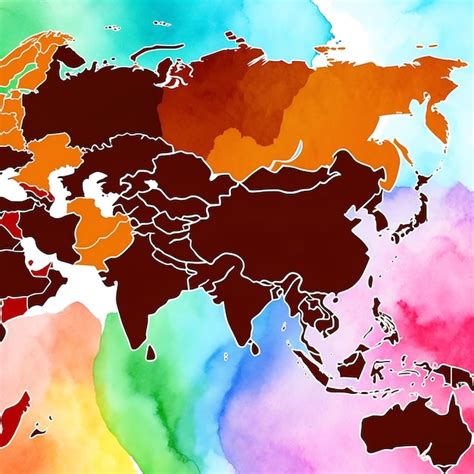 Asia Map Color 的图像结果