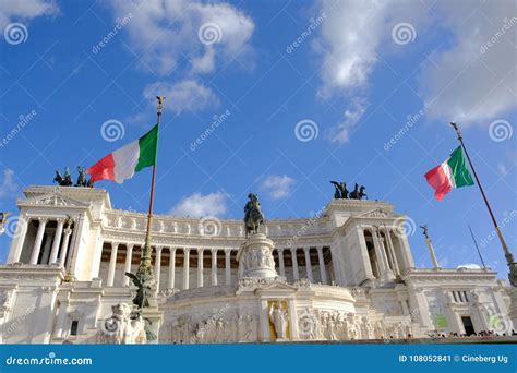 Italian Flag Waving in Rome Editorial Photo - Image of famous ...