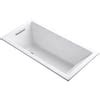 KOHLER Underscore 30-in x 60-in White Acrylic Drop-In Soaking Bathtub ...