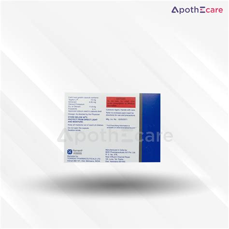 Tegoyes 15mg Capsule | Uses , Side Effects, Price