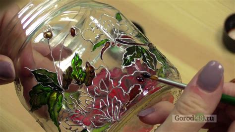 Витражная роспись по стеклу | Glass painting, Stained glass art, Diy ...