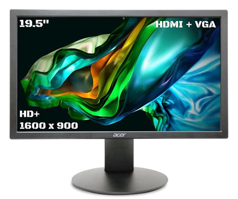 acer K202Q 19.5 Inch HD+ 1600 X 900 Pixels LCD Monitor with LED ...