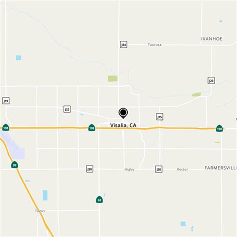 Visalia, CA Map & Directions - MapQuest