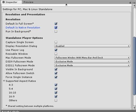 Screen Resolution Build Unity 的图像结果
