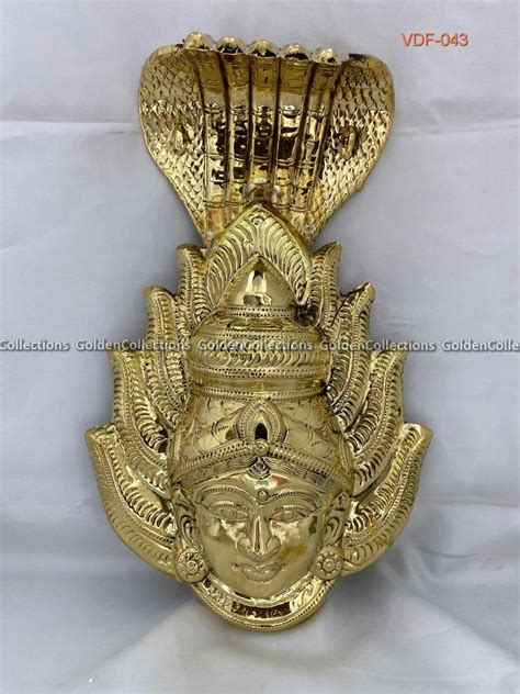 Varalakshmi Ammavaru Brass Face 16 in VDF043 | Golden Collections