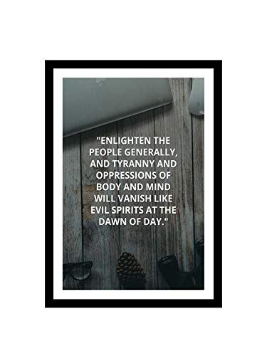 999Store Canvas Printed Framed Inspirational Poster for Wall (35X25Cms ...