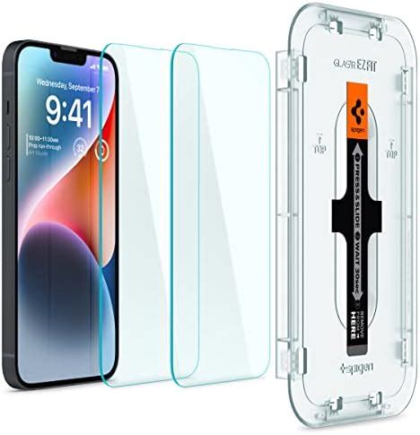 Spigen Ez Fit Tempered Glass Screen Protector Guard For Iphone 14/13/13 ...