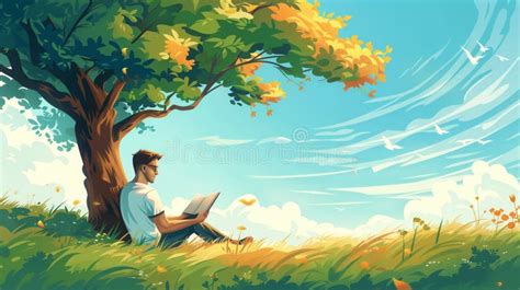 Reading Under a Tree 的图像结果