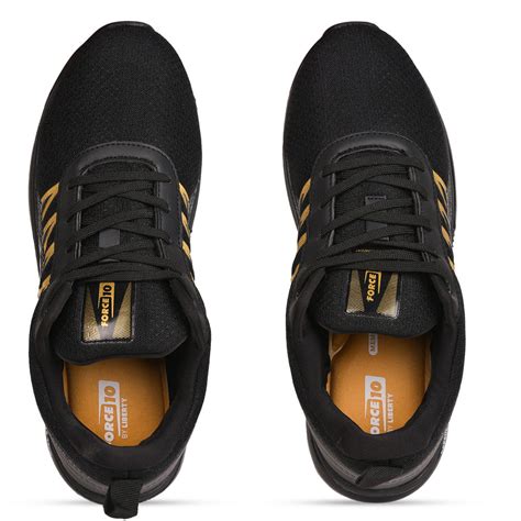 Buy Force 10 Black Sports Running Shoes For Men (GOLFER)