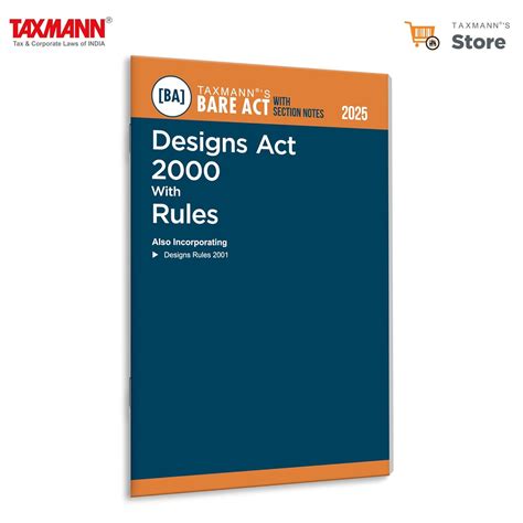 Buy Taxmann's Designs Act 2000 with Rules [Bare Act with Section Notes ...