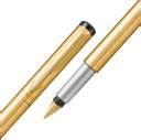 PARKER Vector Stainless Steel, Gold Trim With Gold Finish Nib Fountain ...