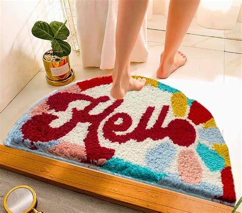 Buy Roseate Hello Super Soft (40x60 cm) Microfiber 2000 GSM Semicircle ...