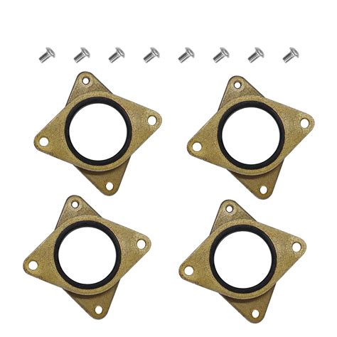 Adium 4pcs Brass & Rubber Step r Motor Vibration Dam r Absorber Pad with M3 Screws Compatible ...