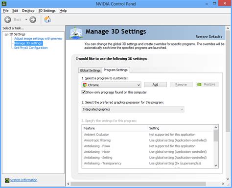 Image result for NVIDIA Control Panel Find
