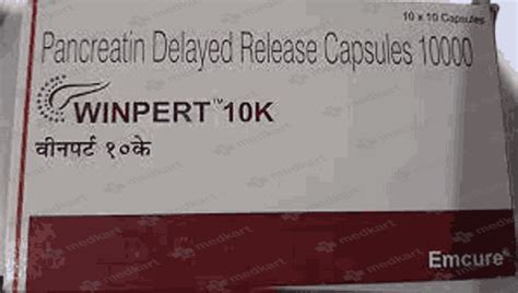 WINPERT 10K CAPSULE 10'S : View Price, Combination and Alternatives ...