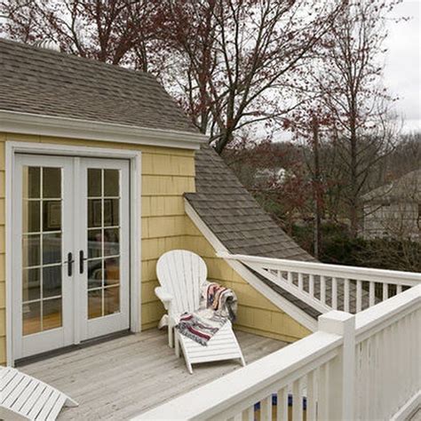 Second Floor Deck with Screened in Porch Design and Stairs (15 (With ...