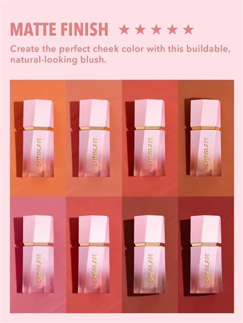 SHEGLAM Color Bloom Liquid Blush Matte Finish-Love Cake Gel Cream Blush ...