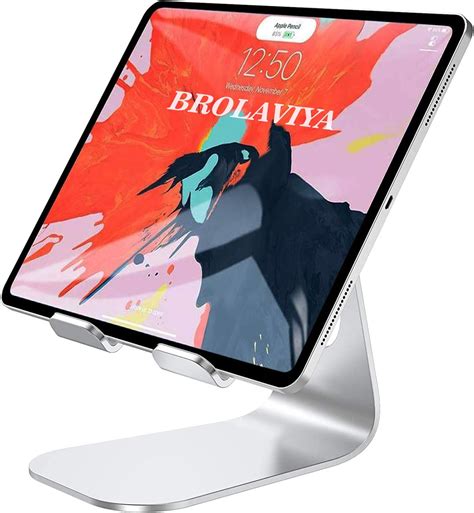 BROLAVIYA Universal Adjustable Aluminium Tabletop Metal Mobile/Tablet ...