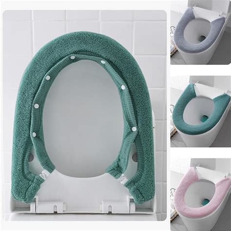 ZSTNPP 3 PCS Toilet Seat Covers Padded Toilet Seat Elongated, Toilet Seat Covers for Bathroom ...